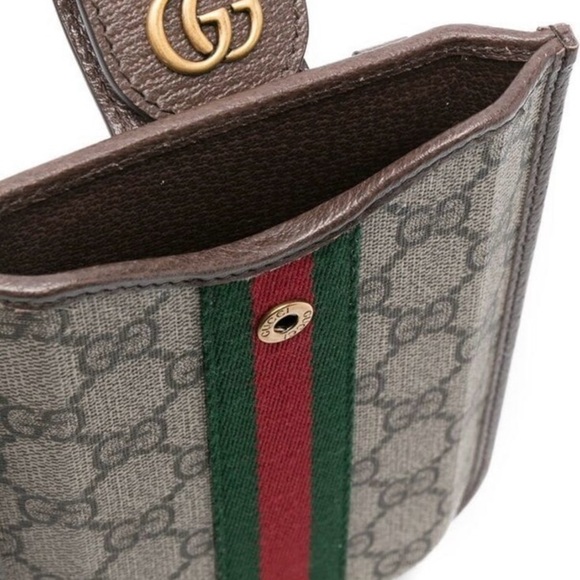 Gucci GG Supreme Ophidia Crossbody Phone Holder Messenger Bag Unisex NEW - Picture 6 of 14